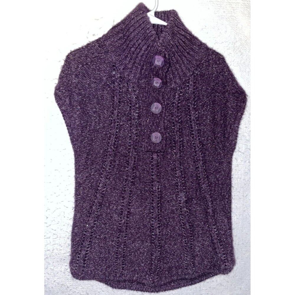 BCBG Maxazria Ribbed Chunky Knit Buttons Womens Sz S Sweater Cardigan Wool Warm